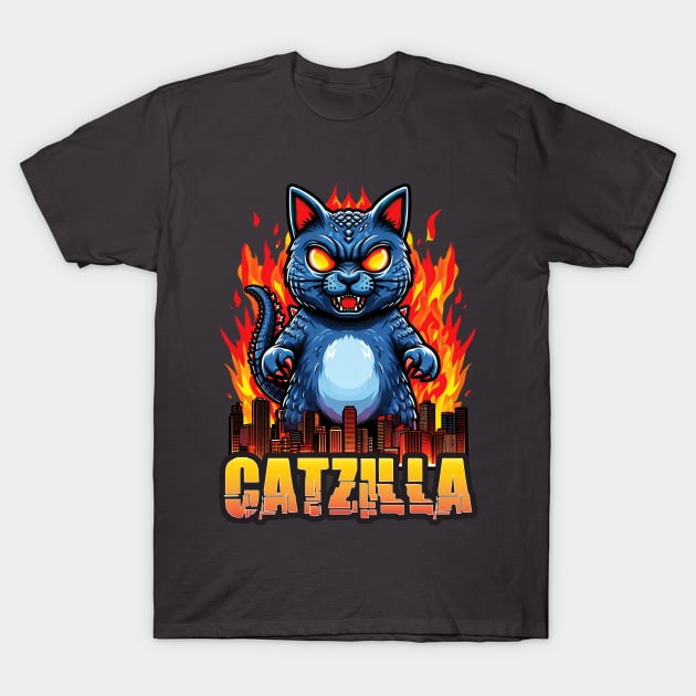 Catzilla S01 D10 T-Shirt by Houerd